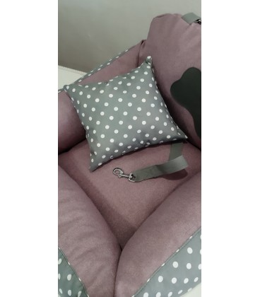 Autosedačka pro psa – OrthoTravel Pink (ortopedický autopelíšek Suny Suny)