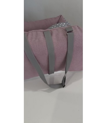 Autosedačka pro psa – OrthoTravel Pink (ortopedický autopelíšek Suny Suny)