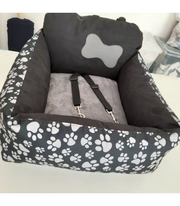 Autosedačka pro psa – OrthoTravel Paws gray