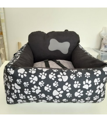 Autosedačka pro psa – OrthoTravel Paws gray