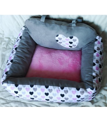 Autosedačka pro psa –OrthoTravel Love (ortopedický autopelíšek Suny Suny)