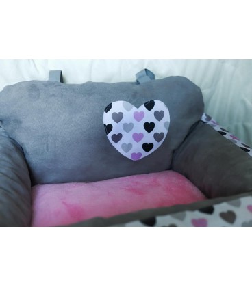 Autosedačka pro psa –OrthoTravel Love (ortopedický autopelíšek Suny Suny)