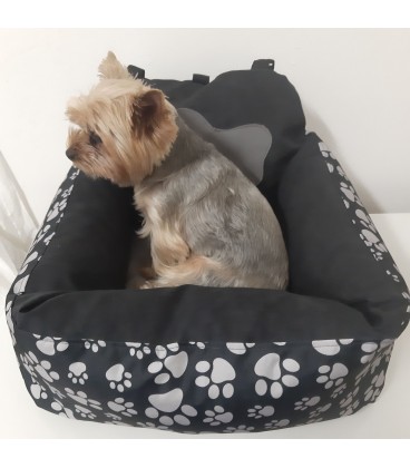 Autosedačka pro psa – OrthoTravel Paws gray