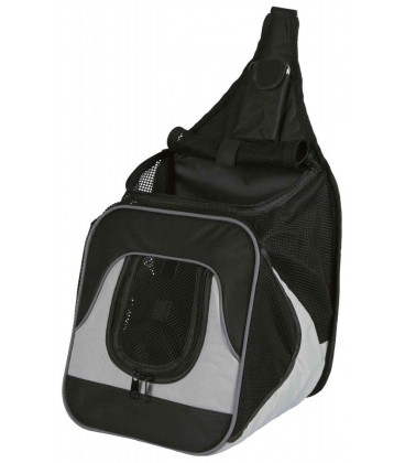 Nylonový batoh klokanka 30x26x33cm černo-šedý